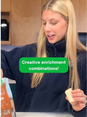 Some of our favourite creative enrichment combinations for the colder months! Let us know if your try any of these🐶