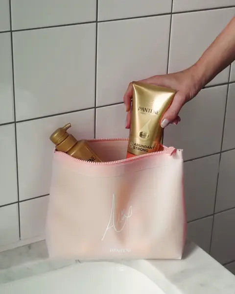 Pantene’s new Abundant & Strong Collection! SHOP @ LINK IN BIO 🔗 #AlixEarle #AlixEarleKit #Pantene #AbundantAndStrong