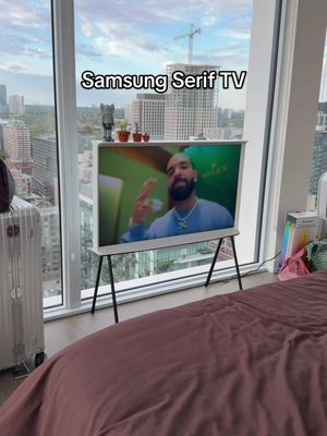 Setting up Samsung Serif TV #samsungserif #seriftv #shevonsalmon #apartmentliving 