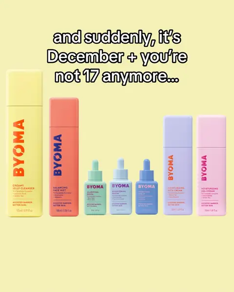 we’re only 3 but this trend still applies🤭  #byoma #skincare 