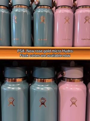 🚨New rose gold micro Hydro Flasks are now available at your local Whole Fodds Market and make the perfect stocking stuffer. #wholefoodsmarket #microhydroflask #hydroflask #gift 