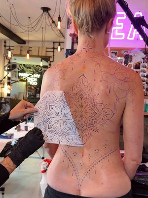 ✨Available✨ .. making girlies even cuter 🤭🥰 #tattooinspo #losangelestattoo #tattoo #backtattoo #girltattoo