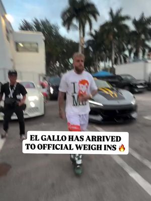 Jake Paul had ARRIVED for his final weigh in & face off with Anthony Joshua 😤🥊 FREE & open to the public 📍 The Fillmore – Miami, FL ⏰ 6PM EST | 3PM PST 📺 Streaming on MVP & Netflix Sports YouTube - Friday, December 19th LIVE only on Netflix Kaseya Center - Miami, FL #JakeJoshua