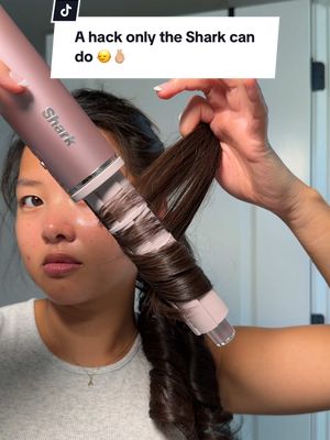 Went from hair tool to drill in .5 seconds 😂 #hair #hairtok #hairtips #hairhack #hairtututorial @Shark Beauty 