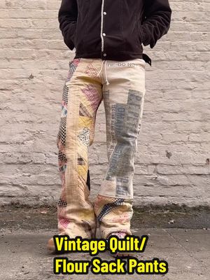 What do you guys think of these pants I made?  #upcycling #sewing #quilting #vintage 