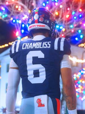 December football in our little snowglobe town ❤️🎄🇹🇹 Official Ole Miss CFP First Round Uniform Reveal #cfp #collegefootballplayoff #cfb #olemiss #oxfordms 