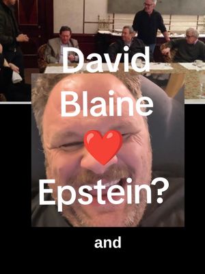 Maybe he's not that magical after all!  #epstienlist #davidblaine #magic