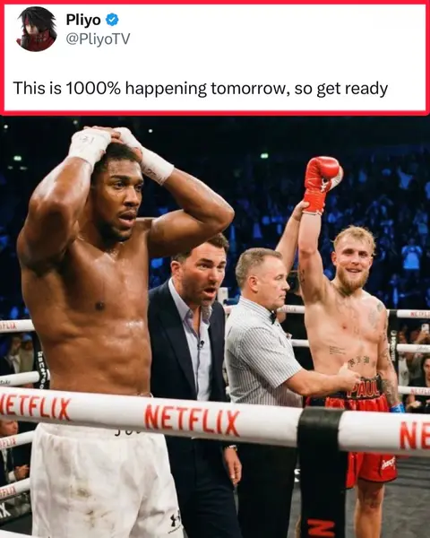 (h/t PliyoTV/X, BushinIndustry/X, shinyosol/X) #jakepaul #anthonyjoshua #jakepaulvsanthonyjoshua #jakepaulboxing #boxing 