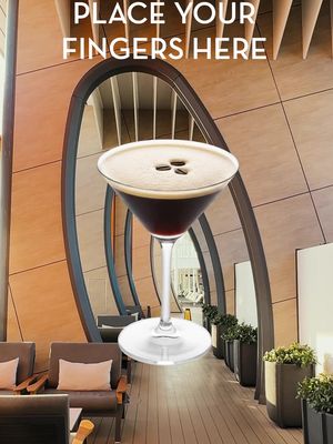 Just us, our espresso martini, and a ship to get lost in 🌊🍸💫