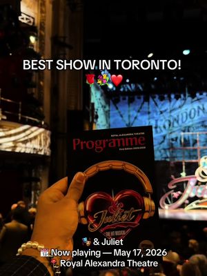 Toronto… ARE YOU READY?! 🎶🌹💐 & Juliet is officially in Toronto and it’s INCREDIBLE. I went to the media opening last sunday and the entire theatre was singing, dancing, and fully living. I felt ✨RADIANT✨ being there. This is a MUST-SEE. Top 3 @Mirvish Productions shows I’ve seen in years — fresh, original, and packed with songs we all know. 📆 Now playing through May 17, 2026. 📍 Royal Alexandra Theatre #andjulietTO #mirvish #mirvishproductions #torontolife #fy 