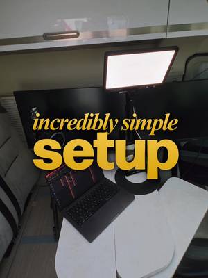 If you are always on the move or working with a small desk setup, the amaran Verge is your new go to light! This light gives you soft, clean lighting in the most compact design. @Anton Mehto #amaranVerge #desk #setup