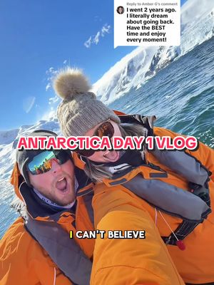 Replying to @Amber G I can’t believe we’re actually saying this … WE MADE IT TO ANTARCTICA! 🇦🇶 & we want y’all to experience this with us. We hope you enjoy these videos and if you do, please let us know! They take a while to film & even longer to edit … but if they give you value, perspective, tips or even entertain you just a little - then we will KEEP MAKING THEM 🙌