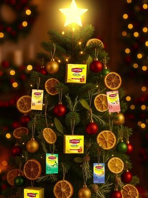 Watch the tree light up… Lipton style ✨🌲 A little holiday magic, one tea at a time. #LiptonTea #TisTheSeason