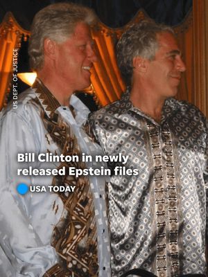 The DOJ released its first tranche of the Epstein files on Friday afternoon of Dec. 19, in accordance with a congressional law passed last month known as the Epstein Files Transparency Act. Former President Bill Clinton is in the files, including in some photos of him with Epstein or with young women. In other photographs, the former president is depicted in a hot tub. Clinton, who sometimes flew aboard Epstein's private plane, has previously been listed repeatedly in Epstein documents. #EpsteinFiles #crime #BillClinton