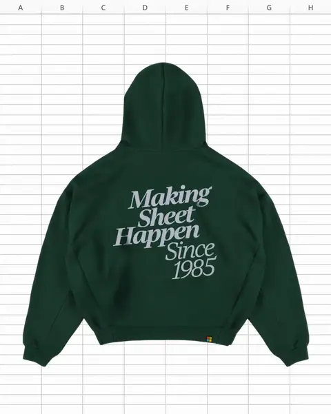 Represent your range. Pre-order the official Excel 40th anniversary merch drop now.  Link in bio.