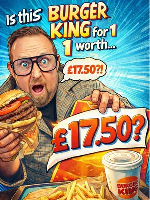 Is this Burger King triple whopper meal for 1 and nuggets worth £17.50?