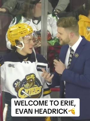 What an introduction! 1st game, 1st shift, 1st shot!🦦 Don’t miss the action tonight as we wrap up the first half against the @FlintFirebirds at 7:00! It’s Winter Wonderland Night!❄️☃️ #ErieOtters #OttersHockey