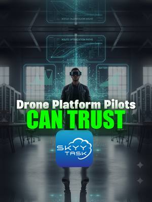 Most drone platforms look smart. Very few actually are. This one runs on real flight data, real decisions, real results. Built by someone who’s lived the problem — not marketed by someone guessing it. No hype. Just infrastructure pilots actually need. Comment "App" If you want link for this drone platform #DronePilots #DroneIndustry #AerialWork #TechThatWorks #BuiltForPilots #StartupTech #FutureOfDrones #skyytask #fyp #foryou