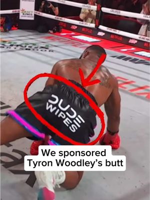 Is this the most visible butt sponsorship of all time? #tyronwoodley 