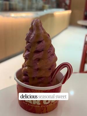Waffles and winter treats available at this ice cream shop in Brookline! 
