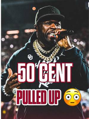 Things you didn’t expect to see this year:  The legendary @50Cent pulled up to Oklahoma-Alabama to perform his hit “Many Men”, the 4th quarter anthem of @OU_Football 🔥🔋 • • • • • #OUDNA #BoomerSooner #Sooners #50Cent #CFBPlayoff 