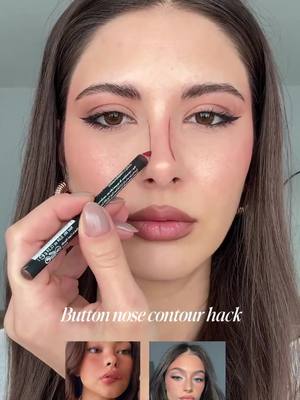Nose contour tutorial 👃 @Duygu Özkaya Sırmacı #makeuptutorial 