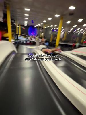 My friends and I are always looking for the next thing to try and this time we landed on Slick City. Slides are always too short at parks but here they’re audlt sized 😎 #thingstodoinarizona #friendgroup #community #scottsdale #slickcityactionpark 