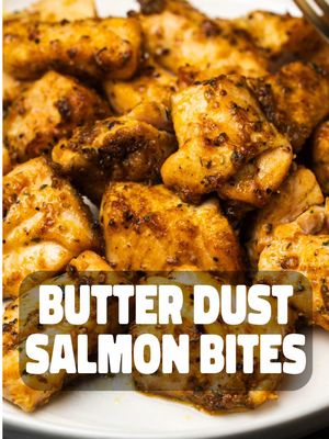 Some things just go together... like Dan-O's Outlaw Butter Dust on Salmon Bites. A match made in heaven! 