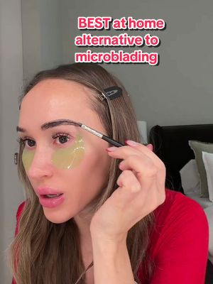 my non-negotiable weekly brow routine. Trust me on this one  #browroutine #browtint #athomebeauty 