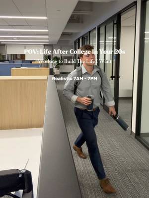 POV: Life After College in Your 20s - Realistic 7AM - 7PM Working to Build The Life I Want Follow For Daily Posts