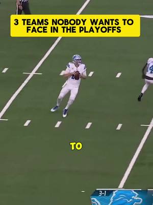 3 TEAMS NOBODY WANTS TO FACE IN THE PLAYOFFS  #nfl #football #chicagobears #tiktokcampaign #viral 