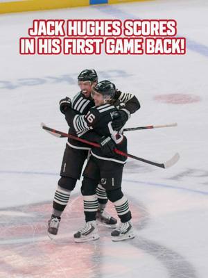 WELCOME BACK, JACK! #jackhughes #njdevils #devilsvssabres #NHL #hughesbrothers 