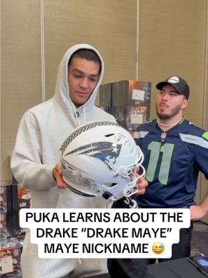 @Puka Nacua learning something new from @Crippen Rippen 😅 #drakemaye #patriots #nickname #nfl #pukanacua 