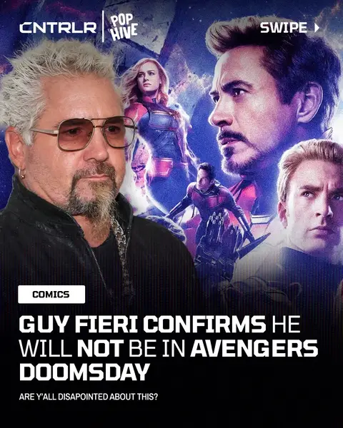 Guy Fieri confirms he will NOT be in Avengers Doomsday‼️💔 How do y’all feel about this⁉️ #avengers