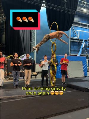 6 hoops, 1000 jaws dropped 🤸 Jumping through hoops to see ‘Twas the Night Before by Cirque du Soleil! Touring the U.S. this holiday season. 🤸 @Remi Girard  🎪 ‘Twas the Night Before #holiday #hoopdiving #liveshow 