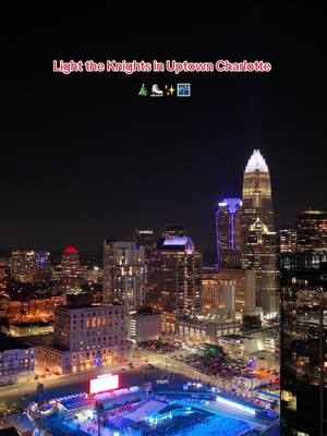 Tag who you want to go with! ⬇️ #fyp #charlottenc #charlotte #holidays #christmas #uptowncharlotte #charlotteknights 