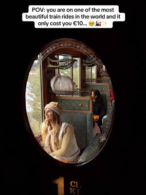 Welcome to the Belle Epoque! 🚂 tips below👇  - This train is called the Belle Epoque, located in Switzerland and connects Montreux & Zweisimmen twice a day  - It runs on the iconic Golden Pass line (make sure you select Belle Epoque as there’s numerous trains on this route) - The full route takes 2hrs with a few stops along the way  - 1st class vintage carriage is shot in the video - there’s also a cute 2nd class carriage with smaller seats  - Prices: 1st class seats are CHF58 per person BUT you can use an @interraileu or @eurail pass and pay just CHF10 for seat reservation OR use a Swiss Travel Pass/ Half Fare Card for discounted rates  - NO food & beverages services on this line (pack your own snacks/ props)  - SEND this to someone who’d love this 😍🚂  & FOLLOW @cjexplores for more bucket list trains!! ✨  #belleepoque #switzerland #travelswitzerland #traintravel #train Belle Époque | Switzerland | train travel