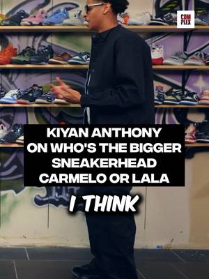 Kiyan says that LaLa might be the biggest sneakerhead in the Anthony family 👀     Powered by @ESPN