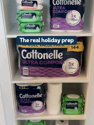 Stuffing the closet so we don’t run out of a confident clean.  Stock up now. #CottonelleComeClean #CleaningRipples #holidayprep