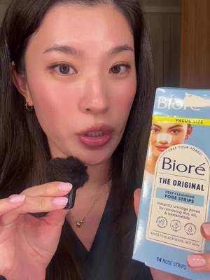 A tried and true pore strip that keeps my nose texture free  @Biore Skincare  #biorepartner #porestrip #pores #blackhead #whiteheads 