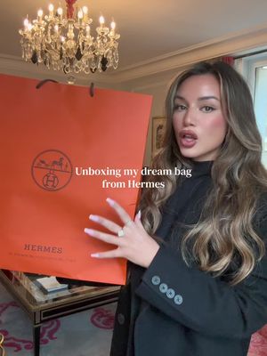 Mon sac goal on l'appelle comment ? 🐊 🖤 #hermes #unboxing #birkin  #luxetok 