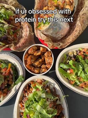 can't go wrong 🤤 try our brand new high protein menu now in the chipotle app