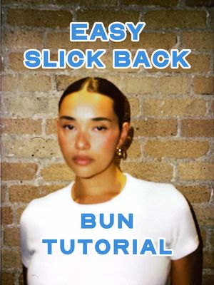 Easy slick back bun tutorial for any holiday party this season with @Chris McMillan 💙 All products included in the Classic Styling kit + bonus product The Gel!