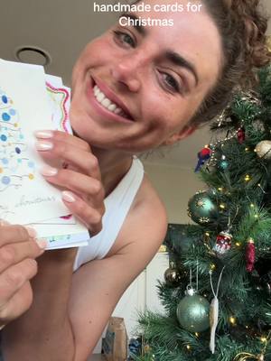 Let’s do a card reveal! There’s something so special about  handmade cards.  🎄 #christmascard #watercolour