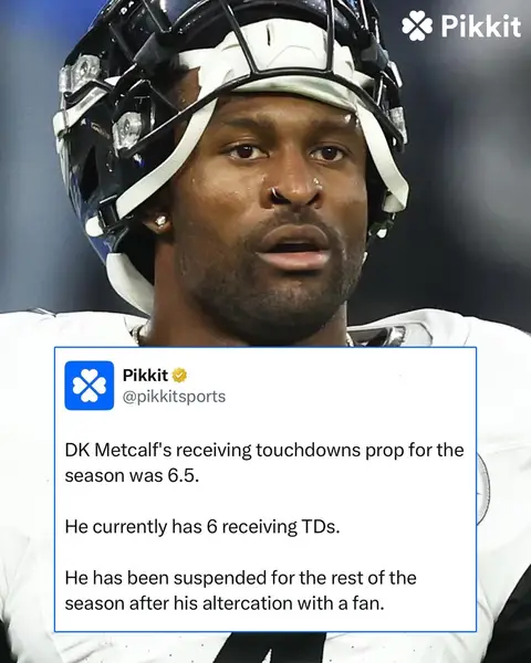 If the suspension is upheld, DK Metcalf will finish the season with 6 receiving touchdowns  #nfl #pittsburghsteelers #steelers #dkmetcalf 