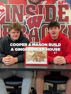 🎶our house, is a very, very, very fine house🎶 @Cooper Catalano @Mason Posa  #Badgers #CollegeFootball #gingerbreadhouse 