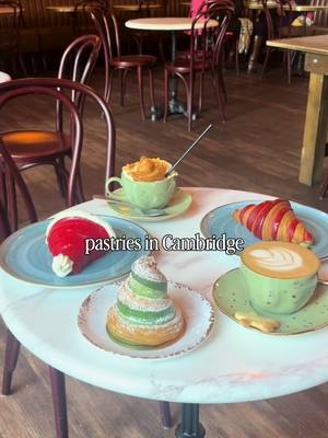 Cutest Xmas pastries near Boston!  PRB Boulangerie, Cambridge. Santa croissant, passionfruit tree, and raspberry croissant featured. For coffee, ginger bread and creme brulee lattes!