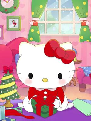 Wrap a gift with #HelloKitty 🎁🎀 #asmr #holiday
