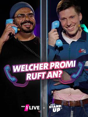 Welcher Promi ruft an? ☎️ @Mo Boubaker und @Björn von Morgenstern bei @1LIVE Generation Gag WDR/2025 Zwei Comedians, zwei Promis - keiner weiß, wer der andere ist! Wer checkt's zuerst? Habt ihr schneller als Mo Boubaker erraten, wen Björn von Morgenstern spielt? Mehr Stand-Up findet ihr auf unserem YouTube-Kanal oder in der @ARD Mediathek. #StandUp #ARDStandUp #Comedy #Ikkimel