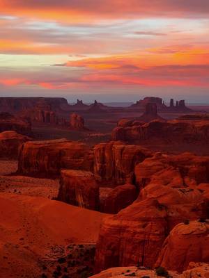 The most perfect sunset at Hunts Mesa 🏜️